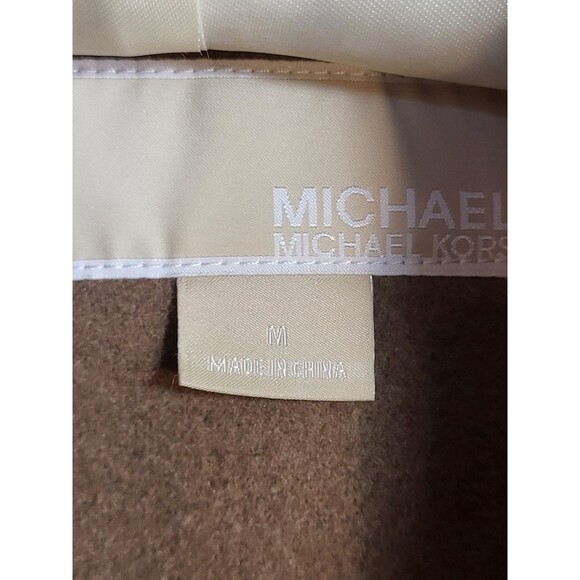Michael Kors Women’s Camel Classic Wool Blend Minimalist Tailored Overcoat Med - Picture 12 of 16